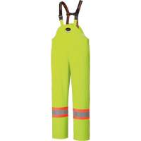5895 High Visibility Flame Resistant Waterproof Bib Pants, 2X-Large, High Visibility Lime-Yellow Equipex