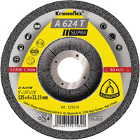 Disque de meulage A 624 T Supra Kronenflex, 5" x 1/4", Arbre 7/8" Equipex