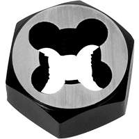Hexagon Rethreading Bolt Die, 1" Dia., M6x1 Thread, Chromium Steel Equipex