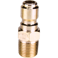 3/8" Male Plated Steel Quick Disconnect Plug Equipex