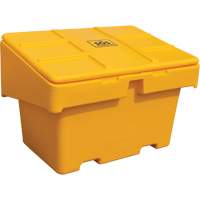 Contenants pour sel & sable SOS, Avec Moraillon, 48" x 33" x 34", 18,5 pi³, Jaune Equipex