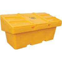 Contenants pour sel & sable SOS, Avec Moraillon, 72" x 36" x 36", 36 pi³, Jaune Equipex