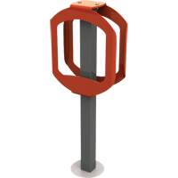 Bike Stop Bike Racks, Steel, 2 Bike Capacity Equipex