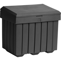 Economy Salt Sand Storage Container, 32" x 23" x 27-1/2", 10 cu. Ft., Grey Equipex