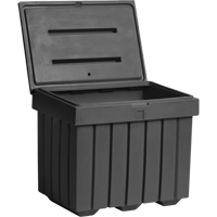 Economy Salt Sand Storage Container, 32" x 23" x 27-1/2", 10 cu. Ft., Grey Equipex