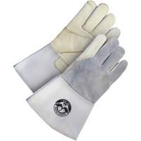 Gander Brand Utility Grain Leather Welder Gloves, Grain Cowhide, Size Large Equipex