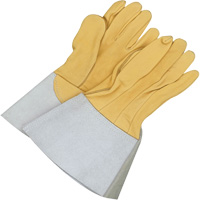 Gander Brand Reverse Grain TIG Welder Gloves, Grain Deerskin, Size 10 Equipex