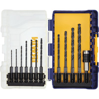 Jeu de forets s&eacute;rie courte, 12 morceaux, Acier rapide Equipex