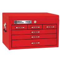 Coffre sup&eacute;rieur de s&eacute;rie PRO+, 26" la, 6 tiroirs, Rouge Equipex