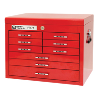 Coffre sup&eacute;rieur de s&eacute;rie PRO+, 26" la, 9 tiroirs, Rouge Equipex