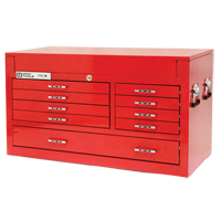 Coffre sup&eacute;rieur de s&eacute;rie PRO+, 42" la, 9 tiroirs, Rouge Equipex