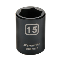 Metric Socket, Impact, 12 mm, 3/8" Drive, 6 Points Equipex