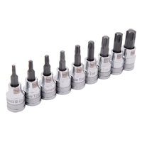 Jeu de douilles standards, Torx, Prise 3/8", 9 mrcx Equipex