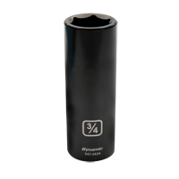 SAE Socket, Impact, 3/8", 1/2" Drive, 6 Points, Deep Equipex