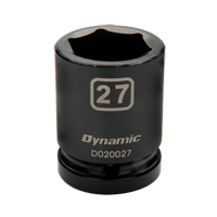 Metric Socket, Impact, 24 mm, 3/4" Drive, 6 Points Equipex