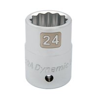 Metric Socket, 19 mm, 3/4" Drive, 12 Points Equipex