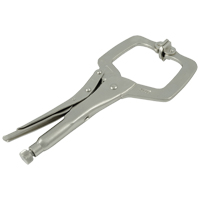 Locking Clamp Pliers with Swivel Pads, 6" Length, C-Clamp Equipex