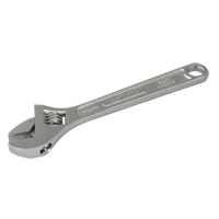 Adjustable Wrench, 12" L, 1-1/2" Max Width, Chrome Equipex