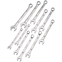 Wrench Set, Combination, 11 Pieces, Metric Equipex