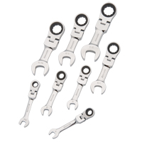 Stubby Wrench Set, Combination, 8 Pieces, Imperial Equipex