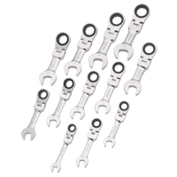 Stubby Wrench Set, Combination, 12 Pieces, Metric Equipex