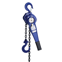 Lever Hoist with 3' Chain, 3' Lift, 500 lbs. (0.25 tons) Capacity Equipex