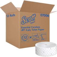 Papier hygi&eacute;nique Scott Essential, Rouleau G&eacute;ant/Sans rouleau central, 2 Pli, Longueur 1150', Blanc Equipex