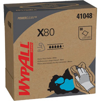 Chiffons &agrave; usage prolong&eacute; X80 WypAll, Robuste, 16-4/5" lo x 9" la Equipex