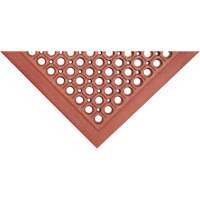 Tapis de s&eacute;rie Competitor, &agrave; fentes, 3' x 5' x 7/8", Orange, Caoutchouc naturel Equipex