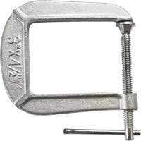 Light-Duty C-Clamp, 3" (76 mm) Capacity, 4-1/2" (114 mm) Throat Depth Equipex