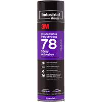 Polystyrene Foam Insulation 78 Spray Adhesive, 24 oz., Aerosol Can, Clear Equipex