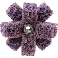 Croix de lustrage BF-XB Scotch-Brite, 1-1/2" dia., Grain Moyen, Oxyde d'aluminium Equipex