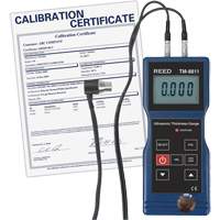 Thickness Gauge with ISO Certificate, Digital Display, Ultrasound, 0.05" to 7.9" (1.5 mm to 200 mm) Range Equipex