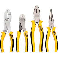 Bi-Material Pliers Set, 4 Pieces Equipex