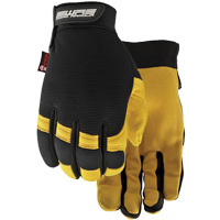 Flextime Water Resistant Gloves, Grain Goatskin Palm, Size Large Equipex