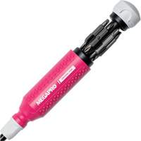 Tournevis multi embouts Original Pink 15-en-1, 8-37/50" lo, Prise Textur&eacute; Equipex