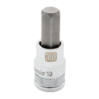 Standard Metric Bit Socket, 5 mm x 1-9/10" L, 3/8" Drive Equipex