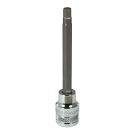 Long SAE Bit Socket, 7/32" x 3-5/8" L, 3/8" Drive Equipex