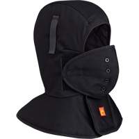 565A Flame Resistant Quilted Long Neck Hardhat Liner, Black, Cotton Equipex