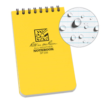 Carnet de notes de poche &agrave; spirale, Couverture souple, Jaune, 100 Pages, 3" , 5"  Equipex