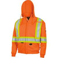 338SF Flame-Resistant Zip Style Hoodie, Men's, X-Large, High Visibility Orange, 22 cal/cm² Equipex