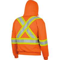 338SF Flame-Resistant Zip Style Hoodie, Men's, X-Large, High Visibility Orange, 22 cal/cm² Equipex