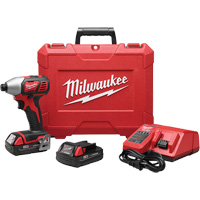 Trousse de tournevis &agrave; percussion hexagonal M18, 1/4", 1500 lb-po Couple max., 18 V, Lithium-ion Equipex