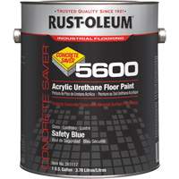 Peinture d'acrylique pour plancher Concrete Saver 5600 System, 1 gal., &agrave; l'eau, Brillant, Bleu Equipex
