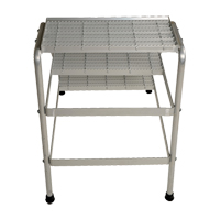 Aluminum Step Stand, 3 Steps, 34-9/16" x 22-13/16" x 30" High Equipex