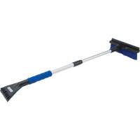 Brosse &agrave; neige t&eacute;lescopique, T&eacute;lescopique, lame Polypropyl&egrave;ne, 32-1/2" Longueur, Bleu Equipex