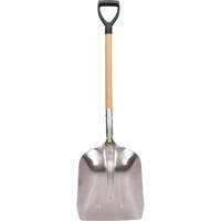 Pelle creuse, Bois, Lame Aluminium, Manche Prise en D, 24-1/2" Longueur Equipex