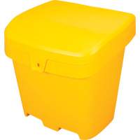 Bacs d'entreposage pour sel & sable, Avec Moraillon, 21" x 27" x 26", 4,24 pi³, Jaune Equipex