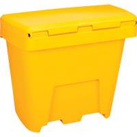Bacs d'entreposage pour sel & sable, Avec Moraillon, 21" x 27" x 26", 4,24 pi³, Jaune Equipex