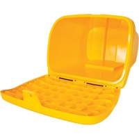 Bacs d'entreposage pour sel & sable, Avec Moraillon, 21" x 27" x 26", 4,24 pi³, Jaune Equipex